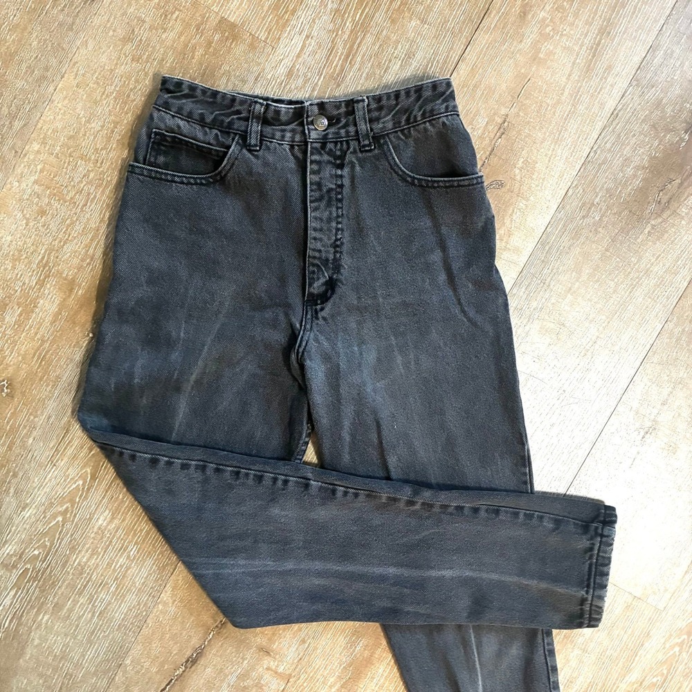 Vintage GUESS Georges Marciano High Rise Jeans Straight Leg Grunge Gray Women 29